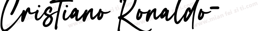 Cristiano Ronaldo字体转换